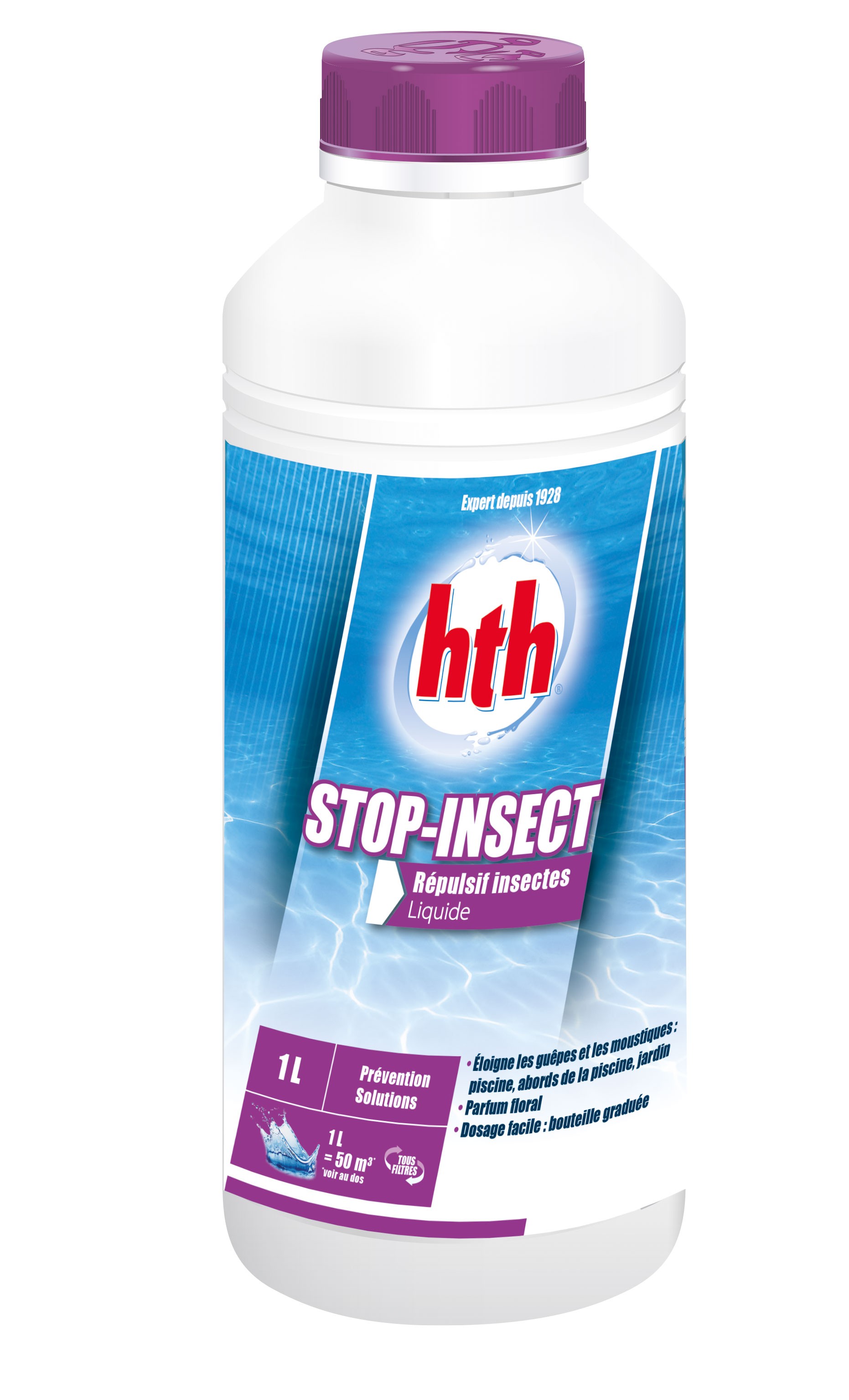 Anti insectes répulsif HTH Stop-insect liquide eau piscine