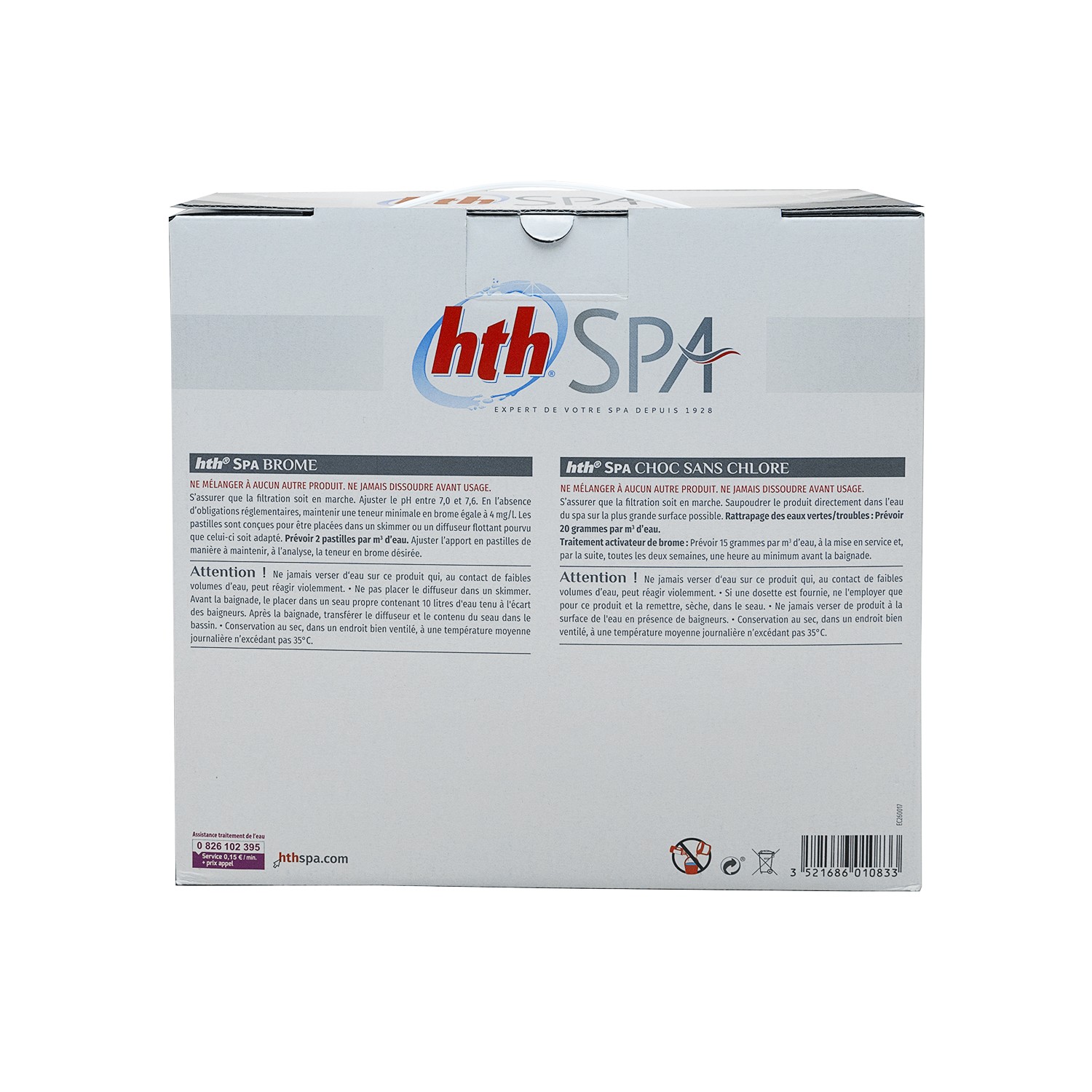 HTH Spa Brome Pastille - 1kg - Traitement Eau Spa