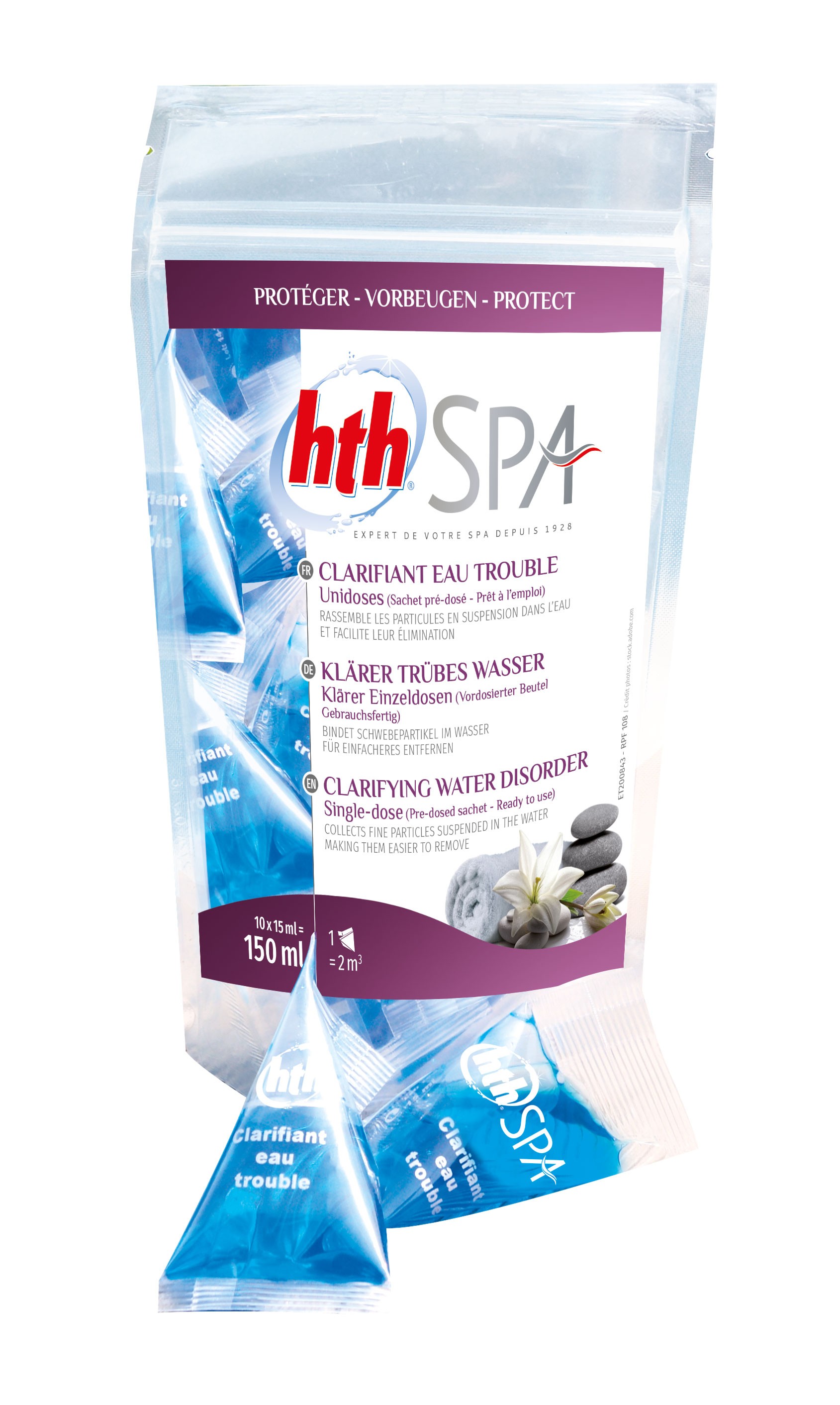 hth Spaclean - Nettoyant liquide pour spas gonflables et canalisations
