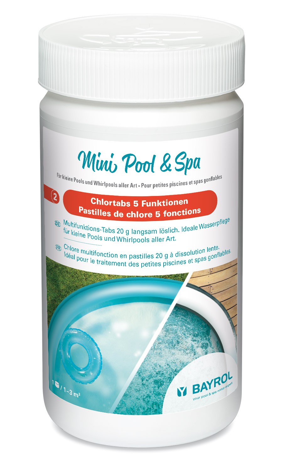 Bayrol Mini Pool & Spa - Chlore 5 fonctions 20g - 1kg
